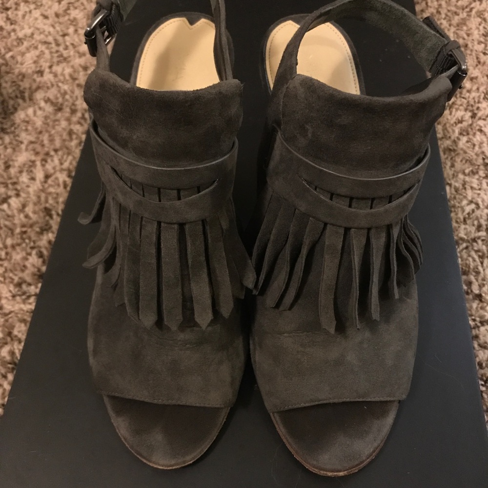 Via Spiga Open Toe Open back booties/heels